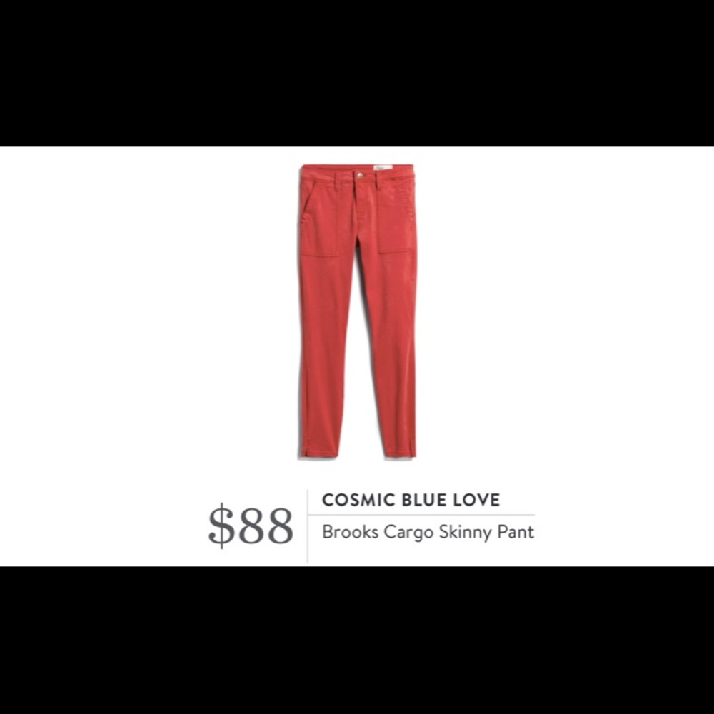 Cosmic Blue Love: Brooks Cargo Skinny Pant